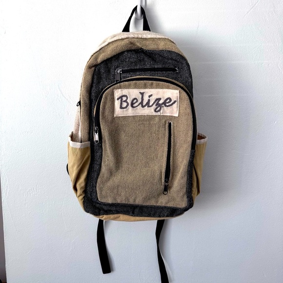 Belize backpack natural fibers neutral laptop - Picture 1 of 5
